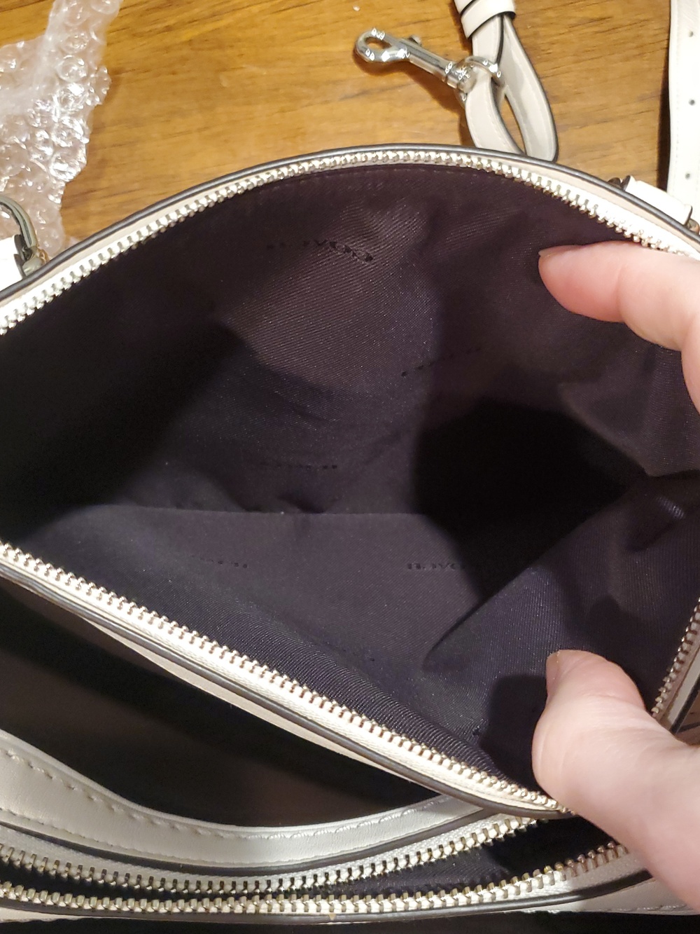 Coach Brooklyn 28 Bag In Chalk White - Picture 15 of 16